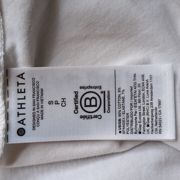 Athleta Outbound Twist Tee In White Size S - Picture 6 of 7